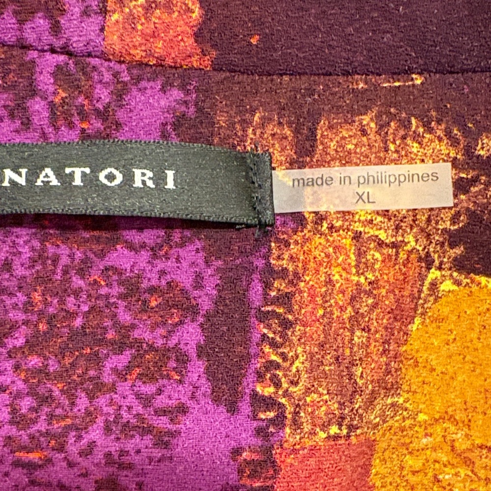 Natori Multicolor Abstract Women's Blazer - Picture 2 of 3